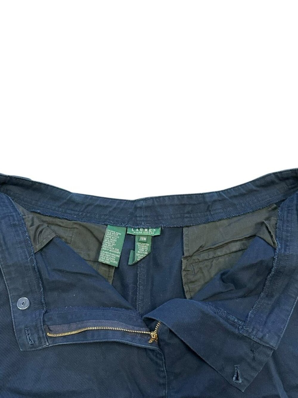 Polo Ralph Lauren Performance Shorts Sz 18W‎ Tailored Fit Navy 9" Inseam - Picture 3 of 10